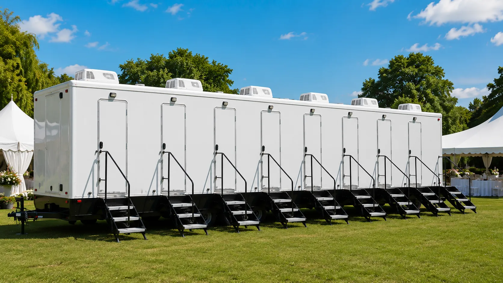 8 Stall Restroom Trailer in Killeen, TX